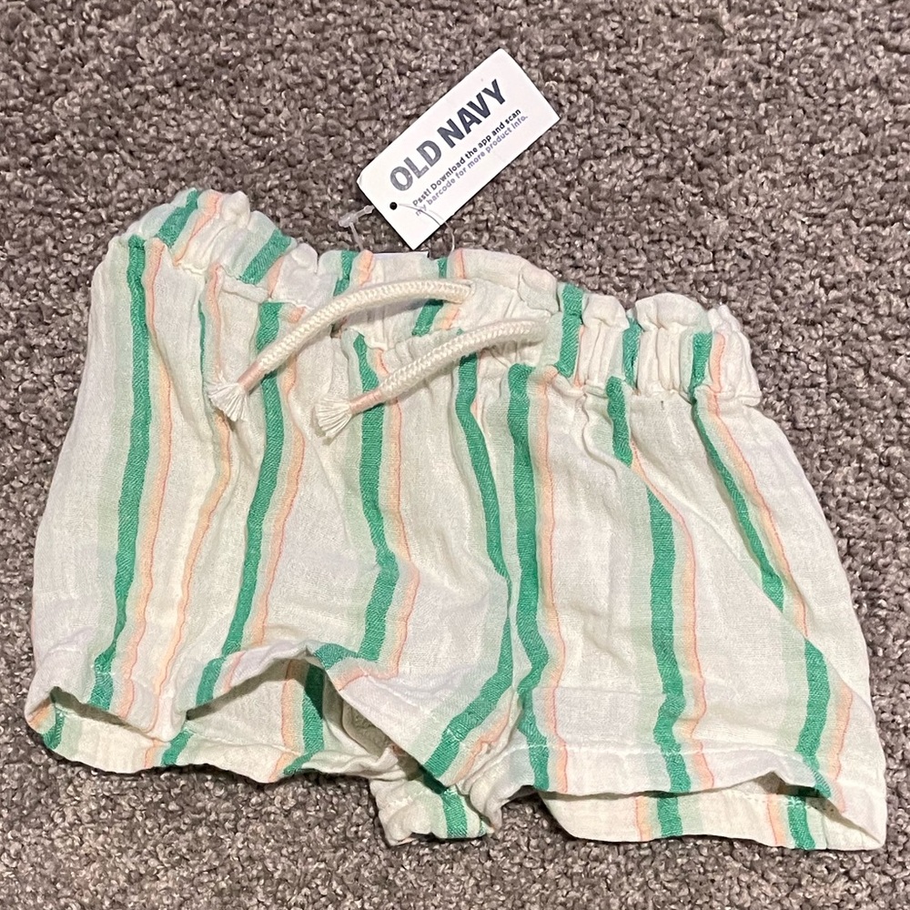 6-12 Months Striped Old Navy Baby Shorts